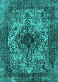 Oriental Turquoise Industrial Rug, urb551turq