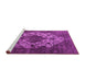 Sideview of Machine Washable Oriental Pink Industrial Rug, wshurb552pnk