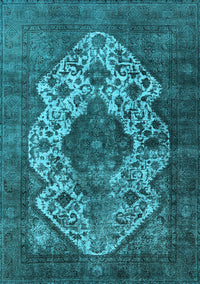 Oriental Light Blue Industrial Rug, urb552lblu