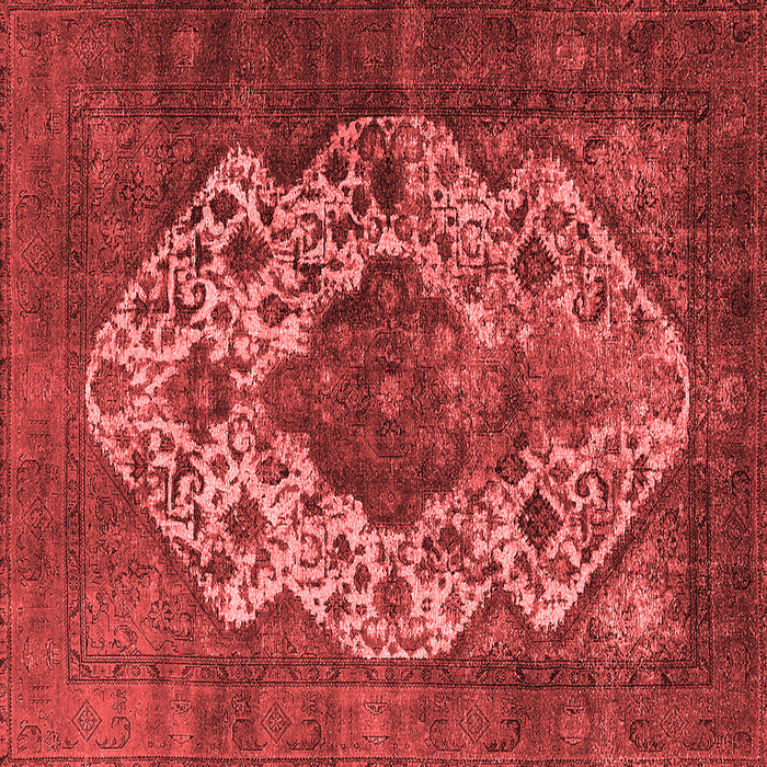 Machine Washable Oriental Red Industrial Rug, wshurb552red