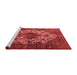 Industrial Red Washable Rugs