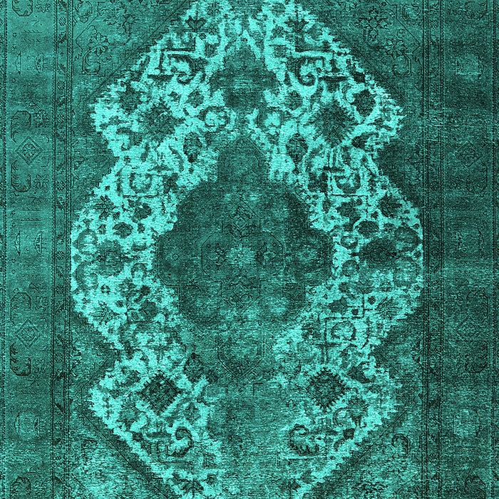 Oriental Turquoise Industrial Rug, urb552turq