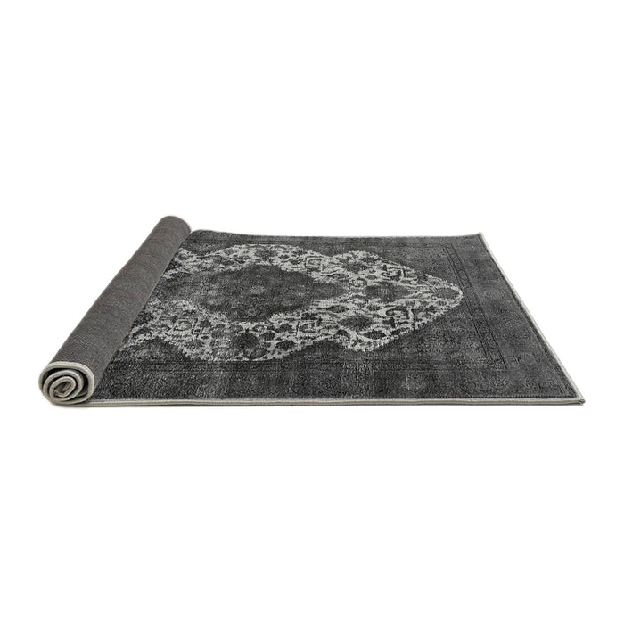 Sideview of Oriental Gray Industrial Rug, urb552gry