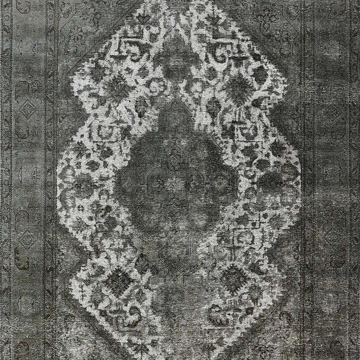 Machine Washable Industrial Modern Taupe Brown Rug, wshurb552