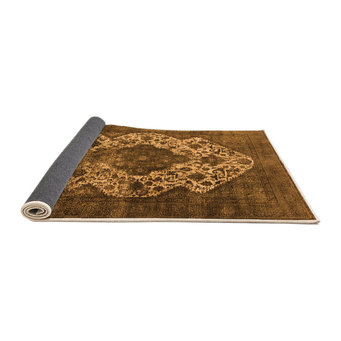 Sideview of Oriental Orange Industrial Rug, urb552org