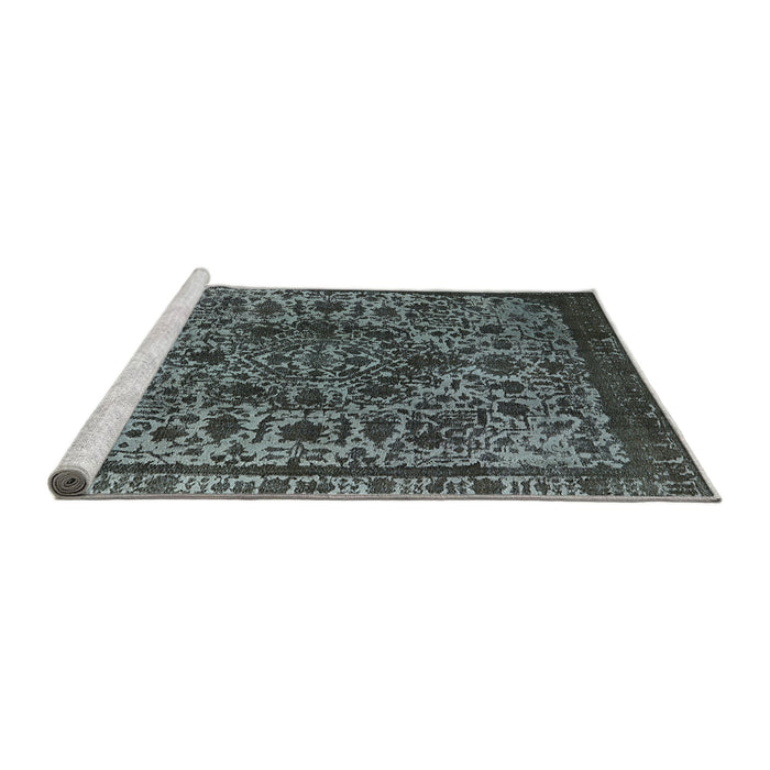 Sideview of Machine Washable Industrial Modern Light Slate Gray Rug, wshurb553