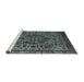 Sideview of Machine Washable Industrial Modern Light Slate Gray Rug, wshurb553