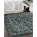 Machine Washable Industrial Modern Light Slate Gray Rug in a Family Room, wshurb553