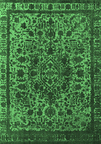 Oriental Emerald Green Industrial Rug, urb553emgrn