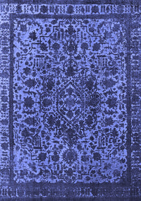 Oriental Blue Industrial Rug, urb553blu