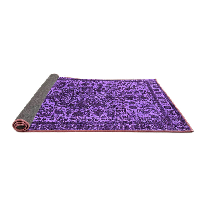 Sideview of Oriental Purple Industrial Rug, urb553pur