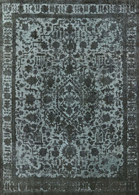 Machine Washable Industrial Modern Light Slate Gray Rug, wshurb553