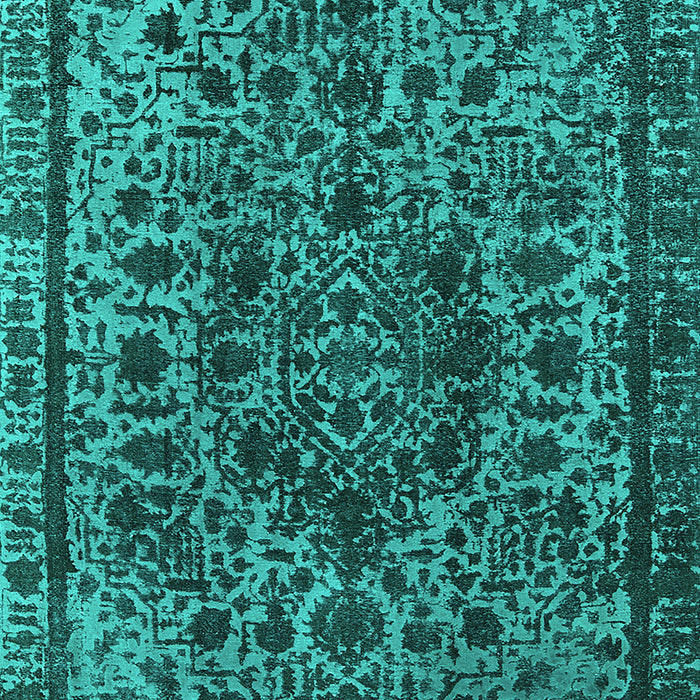 Oriental Turquoise Industrial Rug, urb553turq