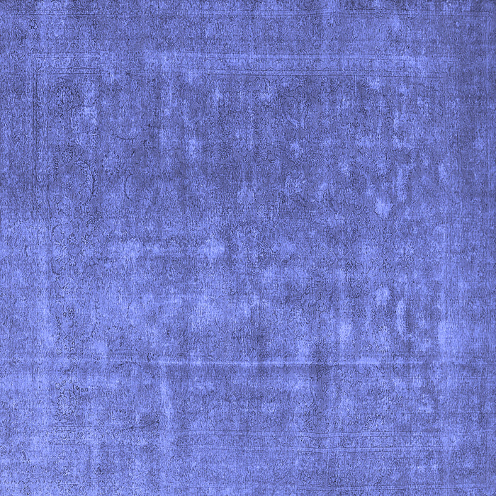 Square Oriental Blue Industrial Rug, urb554blu