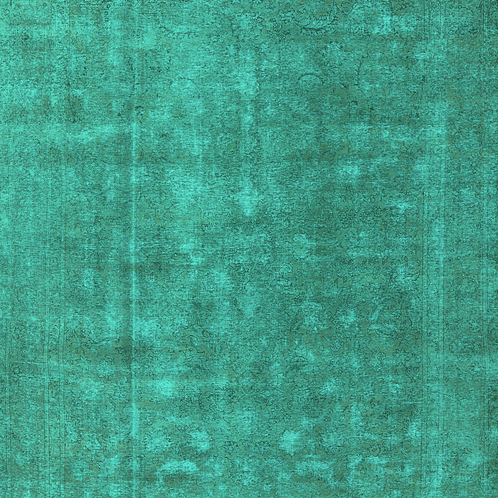 Machine Washable Oriental Turquoise Industrial Area Rugs, wshurb554turq