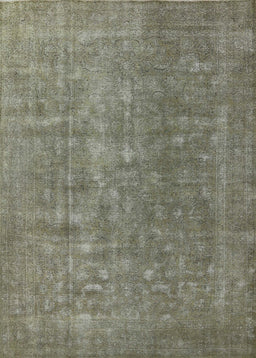 Machine Washable Industrial Modern Dark Moccasin Green Rug, wshurb554