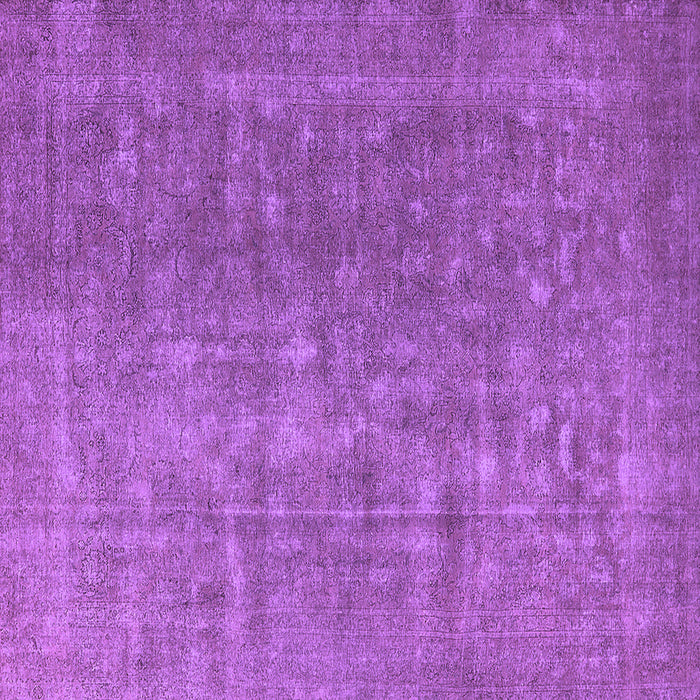 Square Machine Washable Oriental Purple Industrial Area Rugs, wshurb554pur