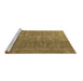 Sideview of Machine Washable Oriental Brown Industrial Rug, wshurb554brn