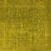 Square Oriental Yellow Industrial Rug, urb554yw