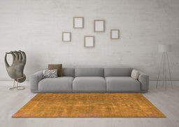 Machine Washable Oriental Orange Industrial Area Rugs in a Living Room, wshurb554org
