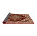 Sideview of Mid-Century Modern Brown Sand Brown Oriental Rug, urb555