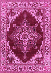 Oriental Pink Industrial Rug, urb555pnk