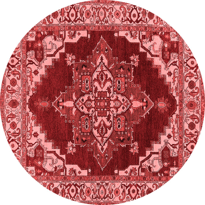 Machine Washable Oriental Red Industrial Rug, wshurb555red