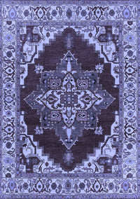 Oriental Blue Industrial Rug, urb555blu