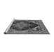 Sideview of Machine Washable Oriental Gray Industrial Rug, wshurb556gry