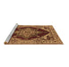 Sideview of Machine Washable Oriental Brown Industrial Rug, wshurb556brn