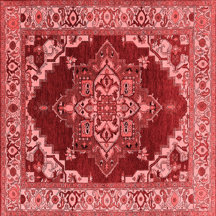 Machine Washable Oriental Red Industrial Rug, wshurb556red