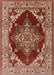 Machine Washable Industrial Modern Tomato Red Rug, wshurb556