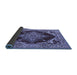 Sideview of Oriental Blue Industrial Rug, urb556blu