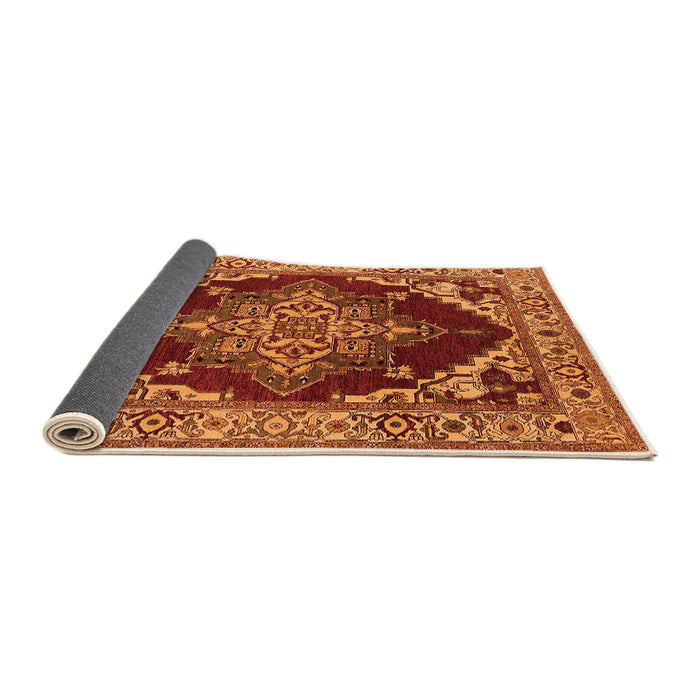 Sideview of Oriental Orange Industrial Rug, urb556org