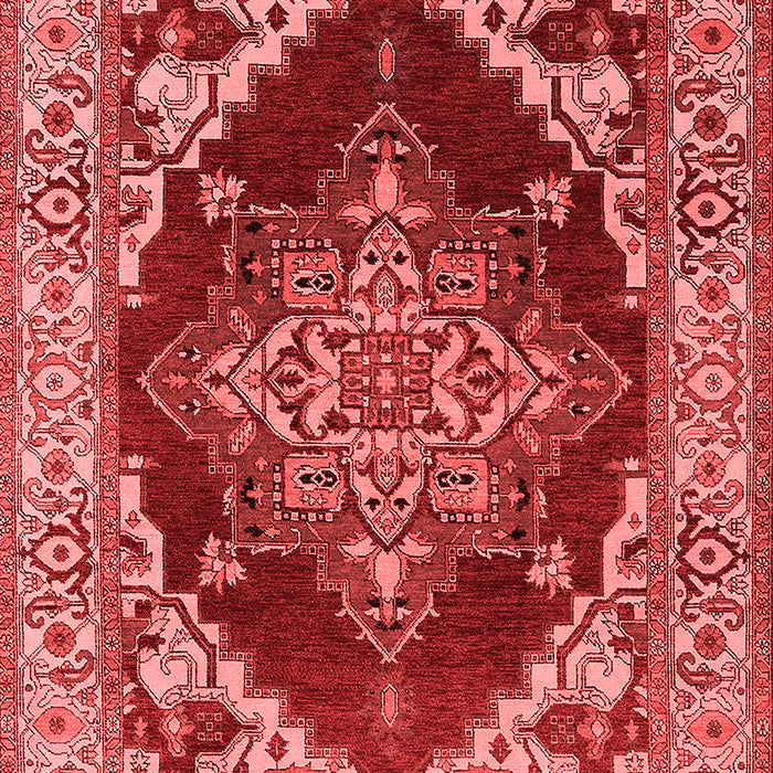 Machine Washable Oriental Red Industrial Rug, wshurb556red