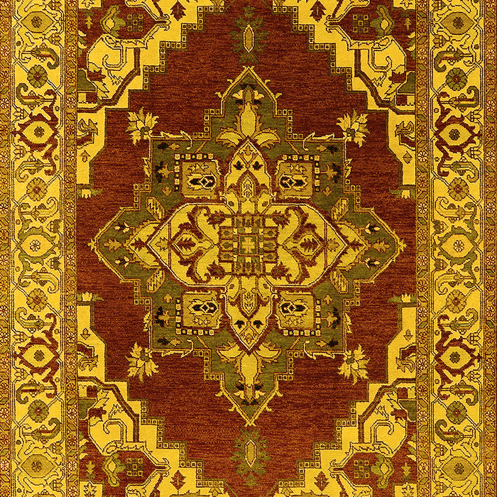 Oriental Yellow Industrial Rug, urb556yw