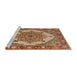 Sideview of Machine Washable Industrial Modern Mahogany Brown Rug, wshurb557