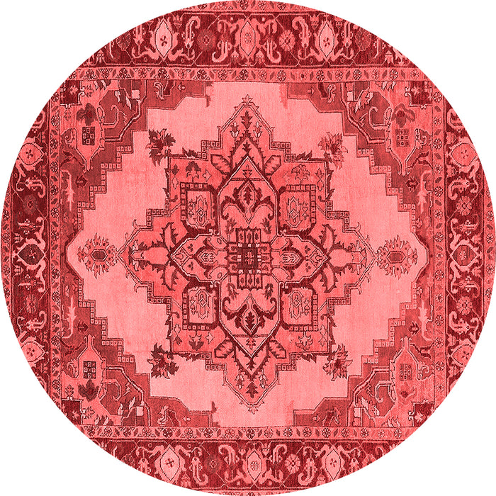 Machine Washable Oriental Red Industrial Rug, wshurb557red