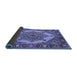 Sideview of Oriental Blue Industrial Rug, urb557blu