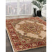 Machine Washable Industrial Modern Mahogany Brown Rug in a Family Room, wshurb557