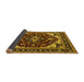 Sideview of Oriental Yellow Industrial Rug, urb558yw