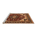 Sideview of Machine Washable Oriental Orange Industrial Area Rugs, wshurb558org