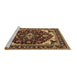 Sideview of Machine Washable Oriental Brown Industrial Rug, wshurb558brn