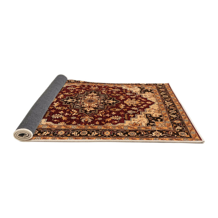 Sideview of Oriental Orange Industrial Rug, urb558org
