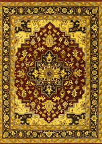 Oriental Yellow Industrial Rug, urb558yw