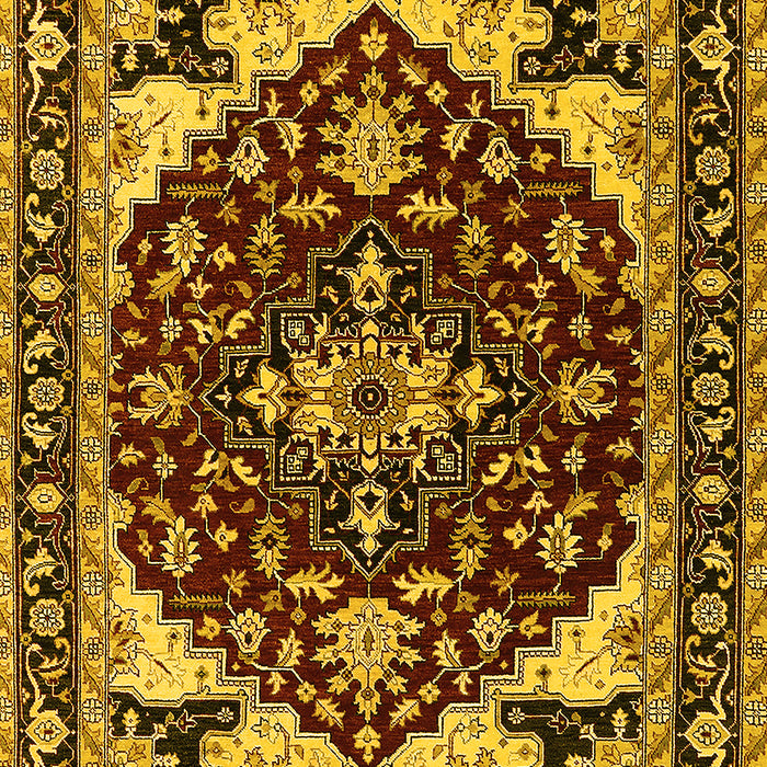 Oriental Yellow Industrial Rug, urb558yw