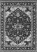 Machine Washable Oriental Gray Industrial Rug, wshurb558gry