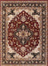 Mid-Century Modern Red Oriental Rug, urb558