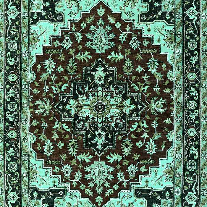Oriental Turquoise Industrial Rug, urb558turq
