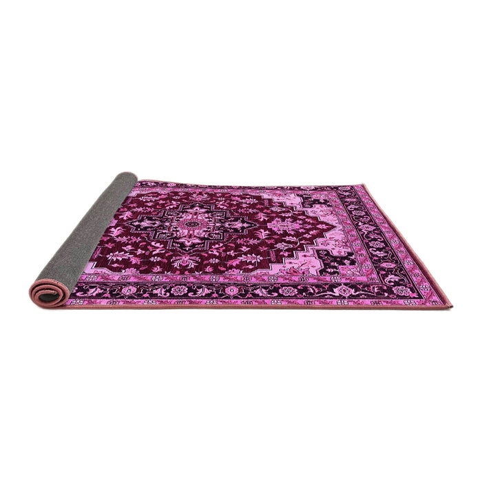 Sideview of Oriental Pink Industrial Rug, urb558pnk